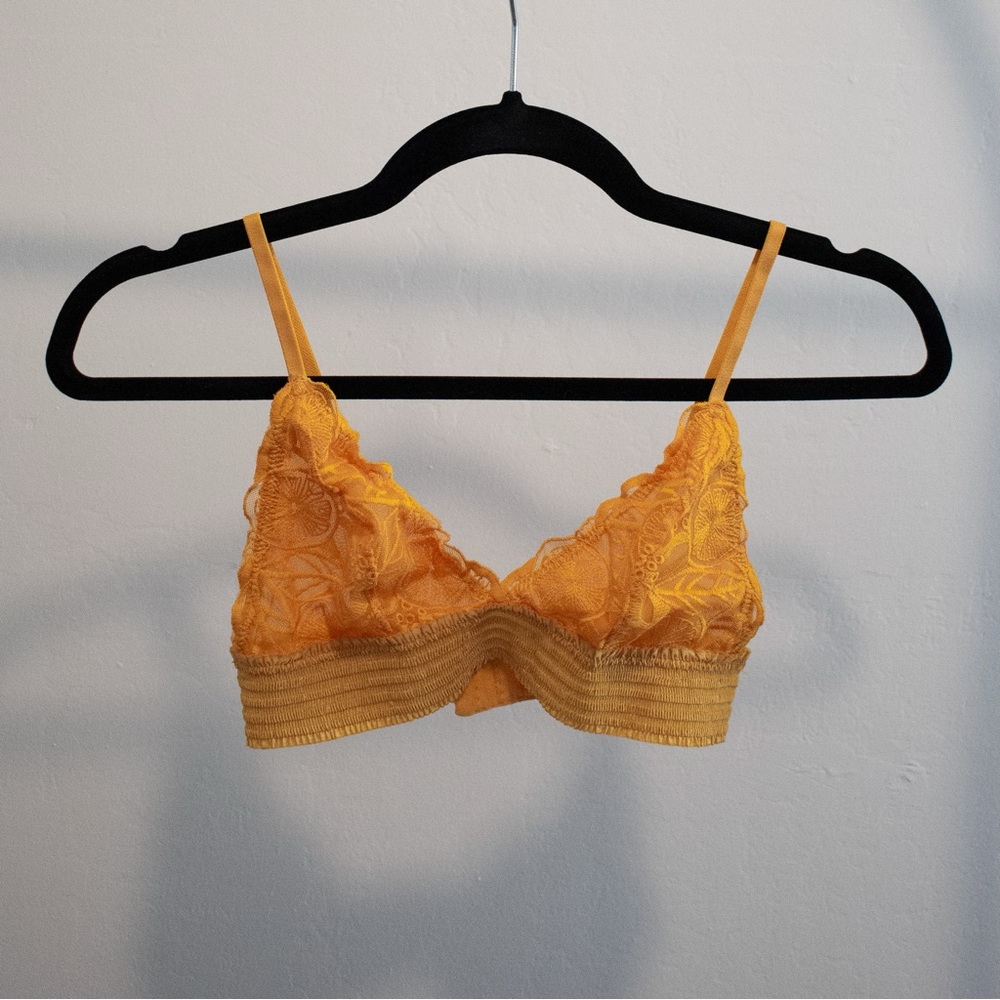 Aerie Yellow Lace Bralette